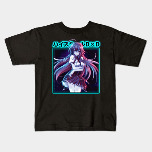 Sacred Gears Unleashed High School DxD Power-Up Tee Kids T-Shirt by Thunder Lighthouse